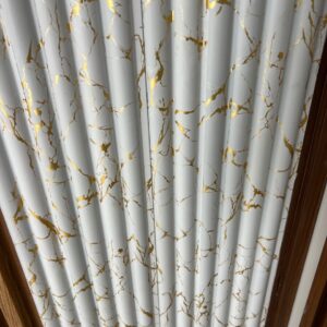 Pvc Panel White with gold pattern