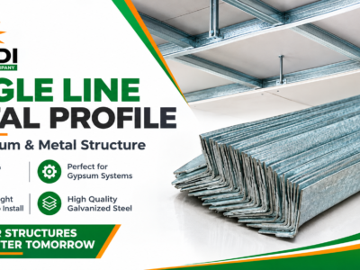 Beledi Angle Line Metal Profile Banner