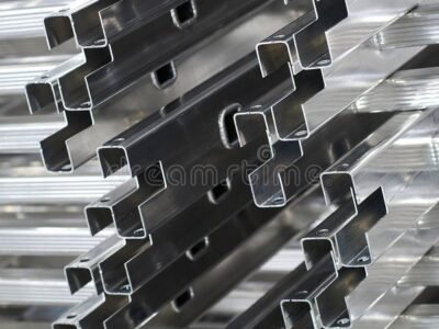 Detail of Aluminium Profiles Stock Image - Image of profile, abstract_ 2020561